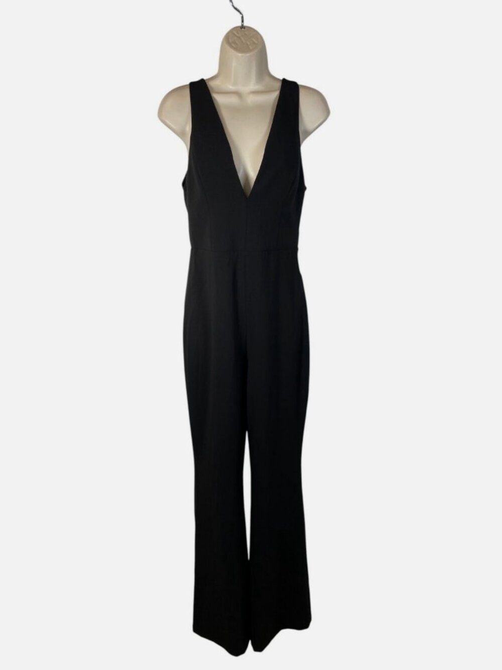 Alice + Olivia Women's Black Nova Sleeveless Jumpsuit Size 4